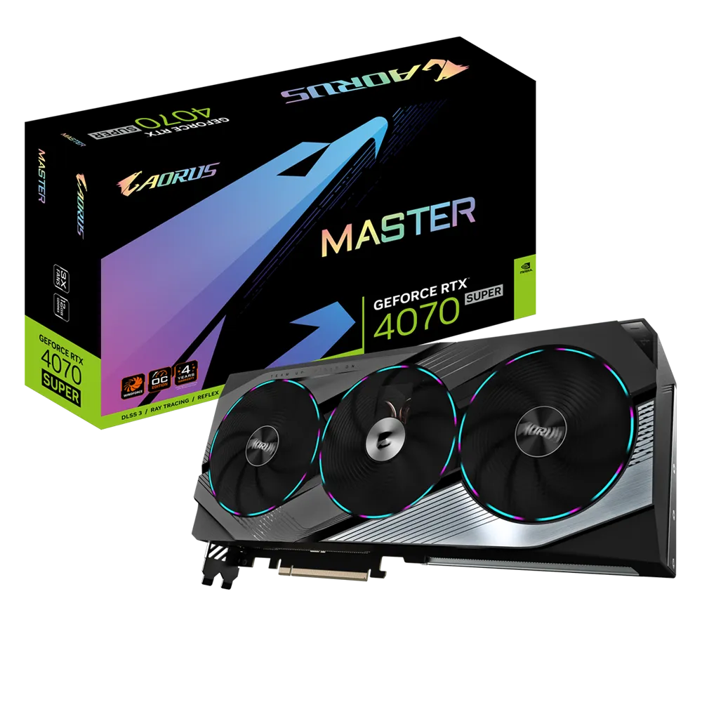 GIGABYTE AORUS RTX 4070 SUPER MASTER 12GB GAMING GRAPHICS CARD