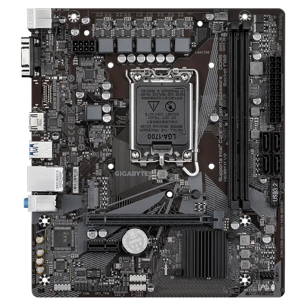 GIGABYTE H610M H V2 DDR5 MOTHERBOARD