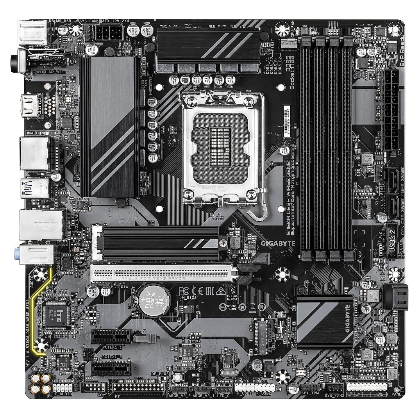GIGABYTE GA-B760M-DS3H WIFI6E GEN5