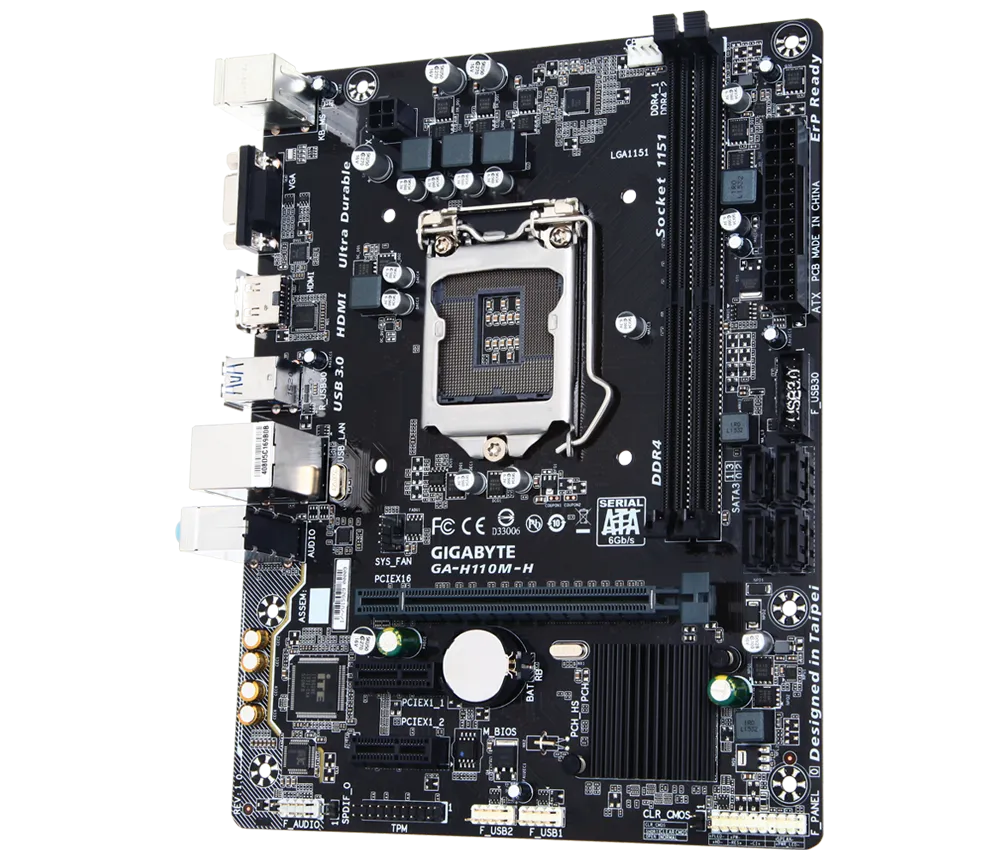 GIGABYTE GA-H110M-H INTEL LGA1151 MOTHERBOARD