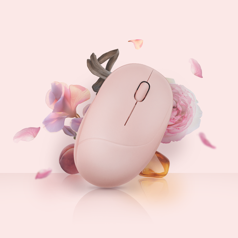 ASUS Fragrance Pink Mouse MD101-RC With Unique refillable fragrance design, Up to 2400DPI Resolution