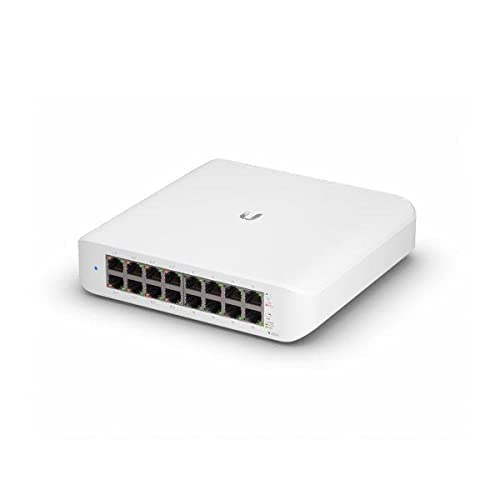 UBIQUITI UNIFI SWITCH LITE 16 POE 16-PORT GIGABIT SWITCH WITH 8 POE+ 802.3AT PORTS (USW-LITE-16-POE)