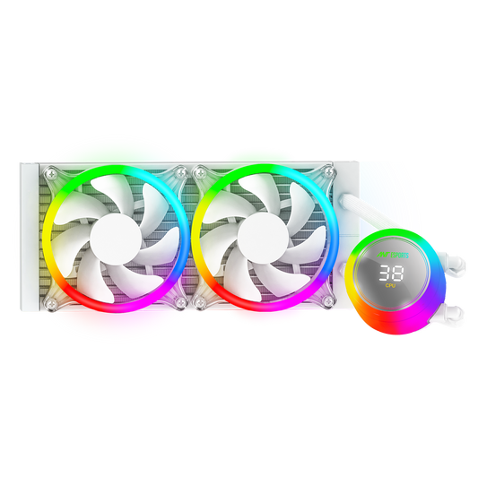 ANT ESPORTS ICE CHROMA 240 ARGB LIQUID COOLER - WHITE