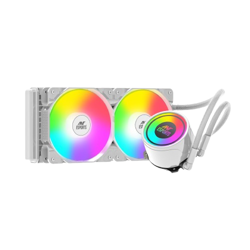 ANT ESPORTS CPU COOLER ICE-240 ARGB WITH HEATSINK- WHITE
