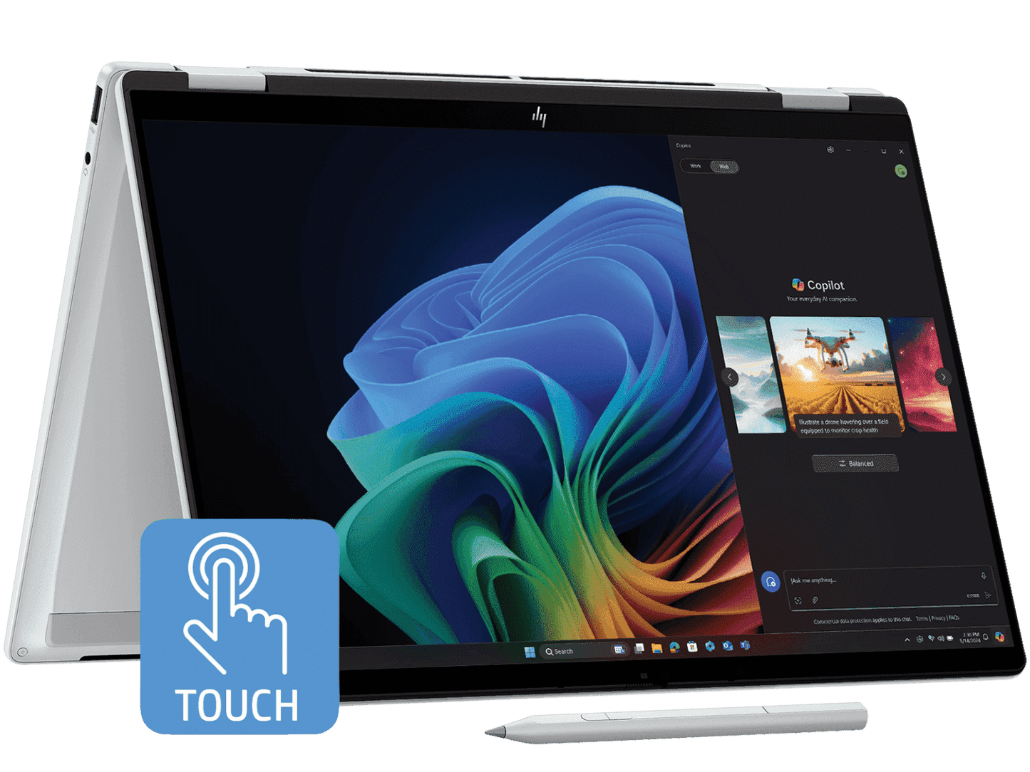 HP OMNIBOOK X FLIP 14 FM0099TU [ULTRA5-226V/16GB/1TB SSD/WIN11 HOME+MS24/14.0" TOUCH/INTEGRATED GRAPHICS/1 YEAR(S)/SILVER]