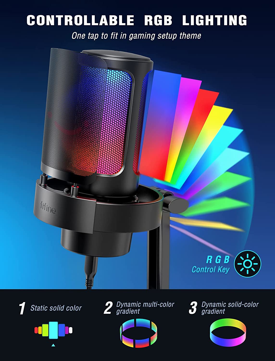 FIFINE AMPLIGAME - A8 USB GAMING MICROPHONE