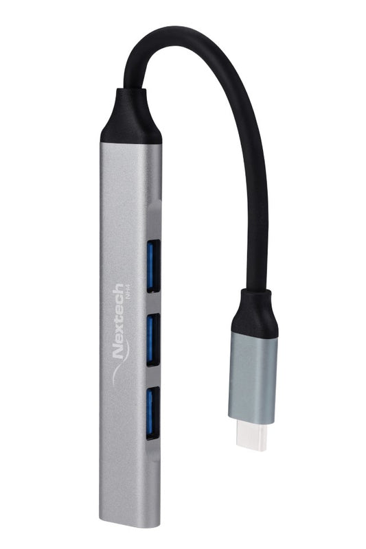 Nextech 4 in 1 USB-C to USB-A Hub (3*USB 2.0 & 1*USB 3.0) for Laptop, Computers, MacBook