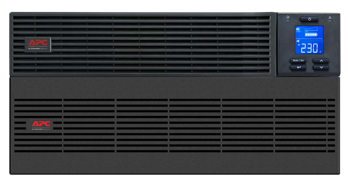 APC Easy UPS On-Line SRV10KRIL-IN - 10kVA/10kW| 230V | Rackmount 5U | Hard wire 3-wire(1P+N+E) Outlet | Intelligent Card Slot | Visual LCD and Audible Alarms | Extended Runtime, W/O rail kit | 2 years Warranty