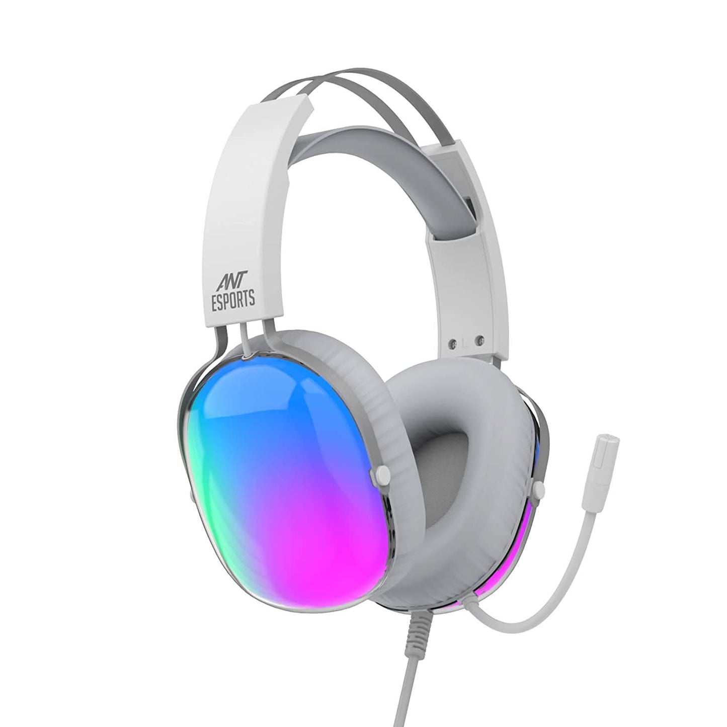 HEADPHONE-ANT-ESPORTS-H1150-CRYSTAL-RGB-GAMING-WHITE