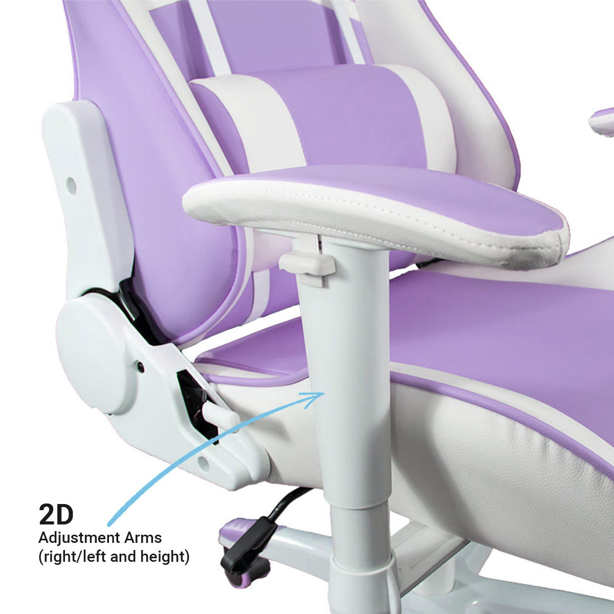 ANT ESPORTS Chair 9077 - White & Purple