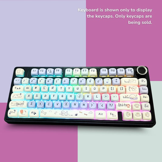 Aula Leobog PBT Cloud Wangwang Keycaps 130 Qty Compatible With All Kind of Keyboard Cloud Wangwang keycaps