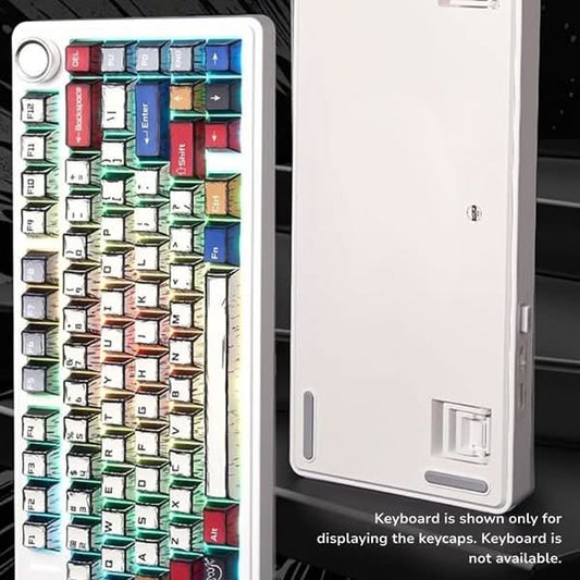 Aula Leobog PBT Comic Sublimation Keycaps 130 Qty Comic keycaps (CK)