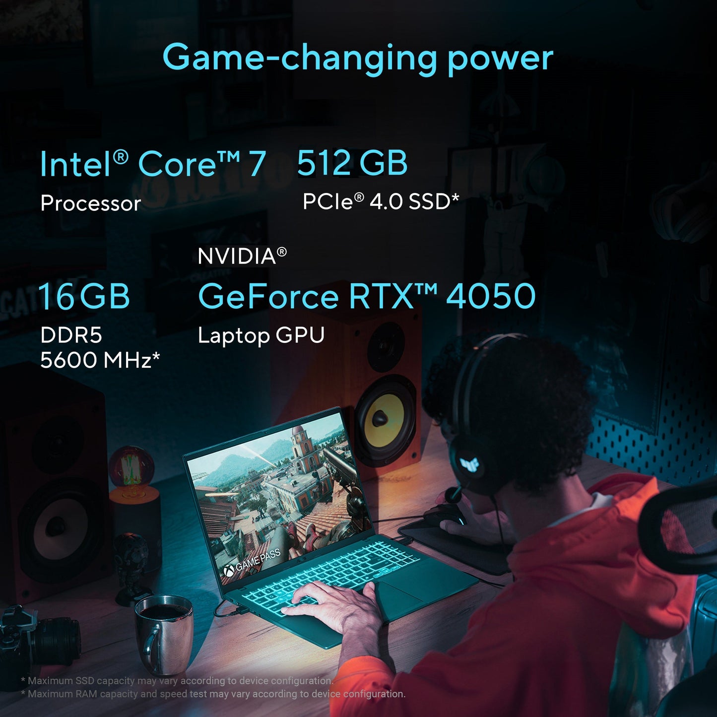 ASUS GAMING V16, GAMING LAPTOP, INTEL CORE 7 240H (16GB/512GB/RTX 4050/40.64 CMS (16) WUXGA/WINDOWS 11 HOME/OFFICE HOME 2024 + M365 BASIC (1 YEAR VALIDITY) V3607VU-RP275WS