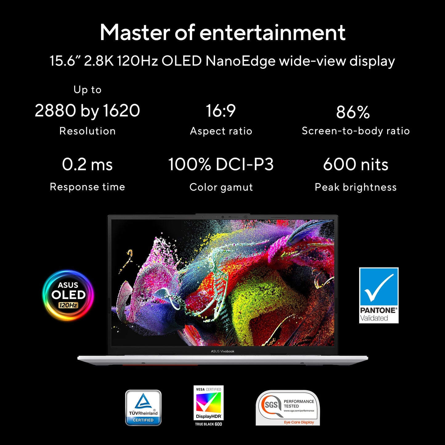 ASUS VIVOBOOK S15 OLED S5504VA-MA943WS [CI9-13900H 13TH GEN/16GB/512GB SSD/WIN11 HOME+MSO/15.6 INCH/INTEGRATED GRAPHICS /1 YEAR(S)/SILVER]