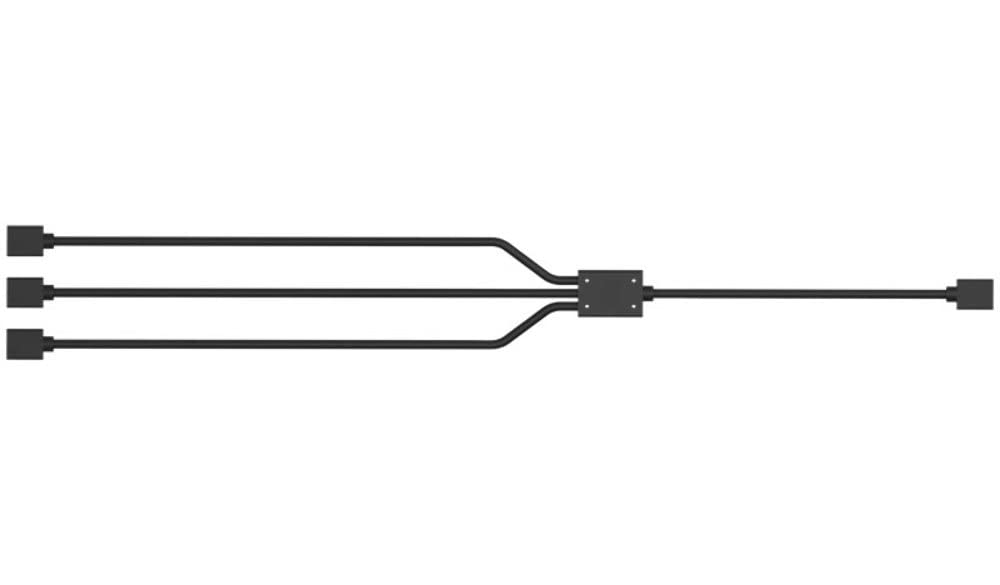 COOLER MASTER 1-TO-3 RGB SPLITTER CABLE FOR LED STRIPS, RGB-BLACK