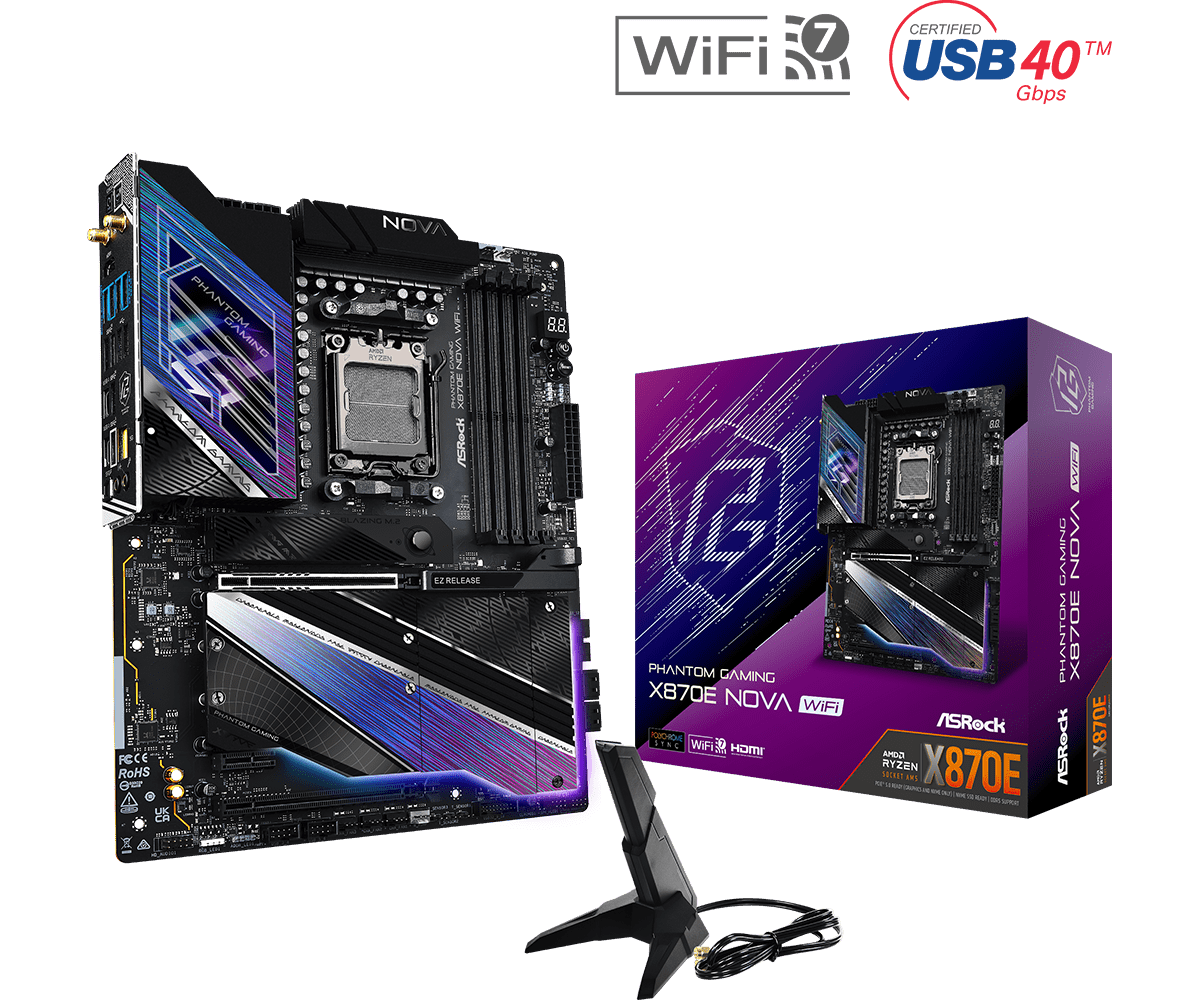 ASROCK X870E NOVA WIFI AM5 AMD X870E