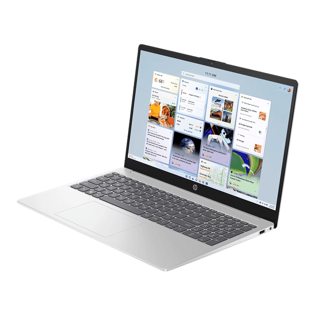 HP 15-FC0499AU 15.6 Inch FHD Laptop, AMD Ryzen 3 7320U, 8GB RAM, 512GB SSD, Windows 11 Home, Microsoft Office 2024, Silver