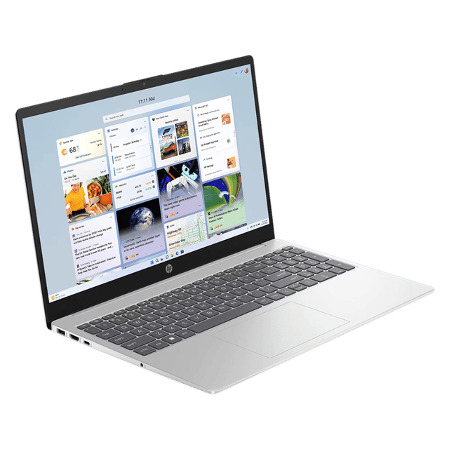 HP 15-FC0499AU 15.6 Inch FHD Laptop, AMD Ryzen 3 7320U, 8GB RAM, 512GB SSD, Windows 11 Home, Microsoft Office 2024, Silver