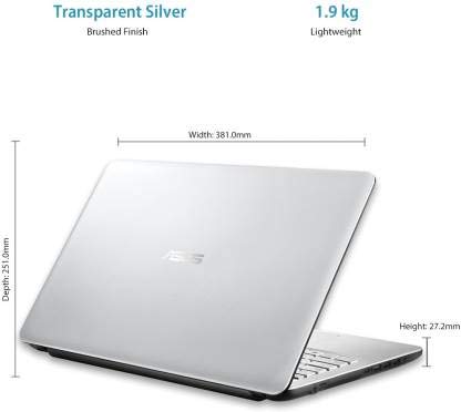 ASUS VIVOBOOK INTEL CORE I3 7TH GEN - (4 GB/1 TB HDD/WINDOWS 10) X543UA-DM341T 15.6 INCHES LAPTOP