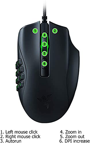 Razer Naga X - Wired MMO Gaming Mouse