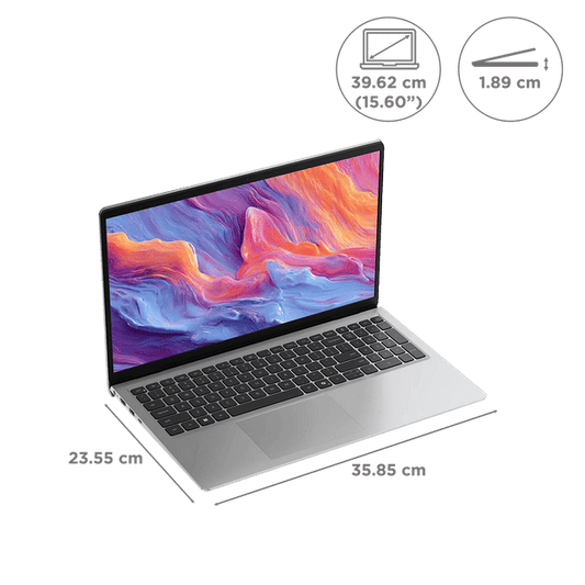 Dell 15 DC15260 Laptop, Intel Core Ultra 5 225H, 8GB RAM, 512GB SSD, 15.6 Inch FHD Display, Windows 11, Microsoft Office 2024, Silver