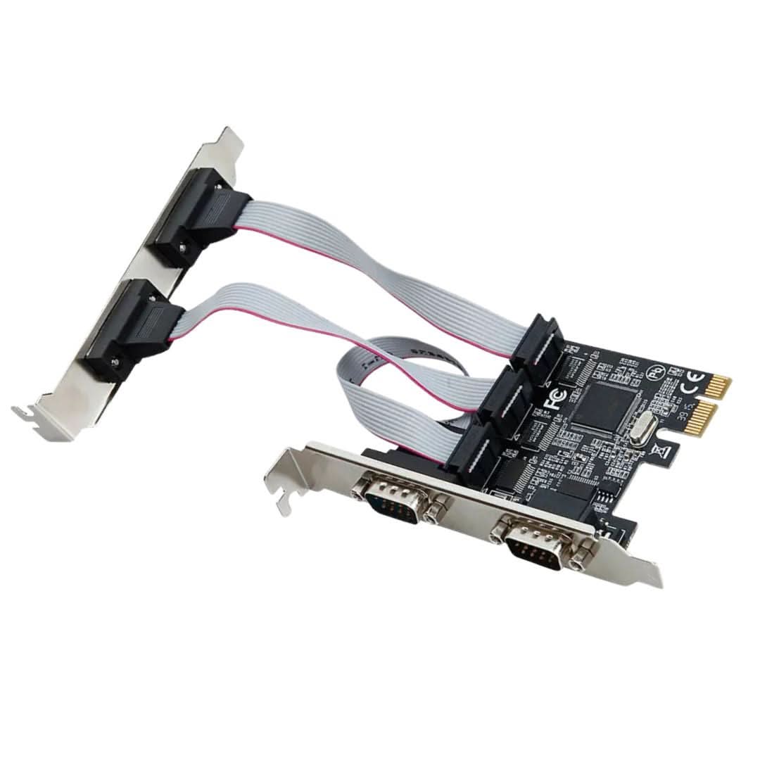 S-Tech PCIe Quad Port RS-232 Serial Card