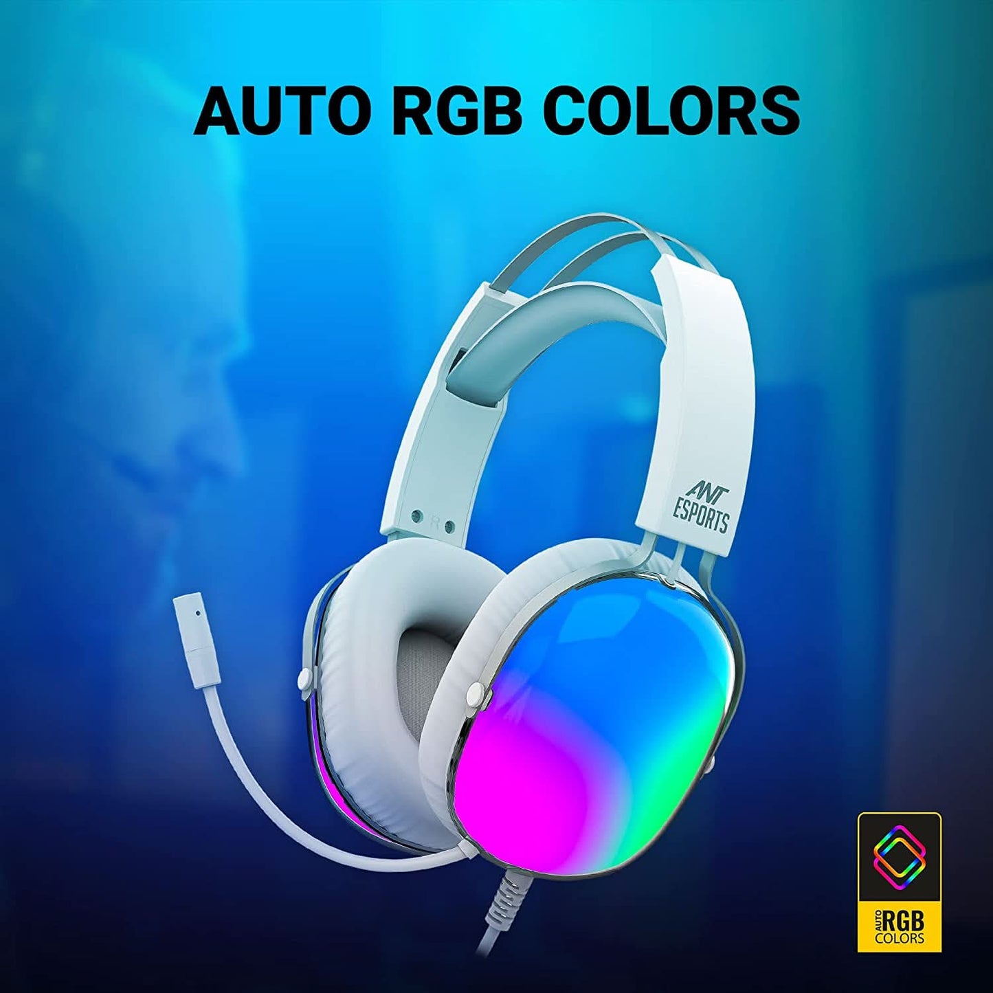 HEADPHONE-ANT-ESPORTS-H1150-CRYSTAL-RGB-GAMING-WHITE