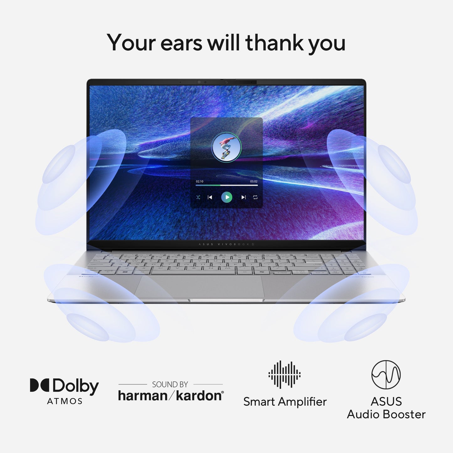 ASUS VIVOBOOK S 15 OLED, QUALCOMM AI POWERED LAPTOP,SNAPDRAGON X PLUS X1P 42 100(16GB/1TB/QUALCOMM ADRENO GPU/15.6 INCH 3K/WINDOWS 11 HOME)S5507QA-MA551WS