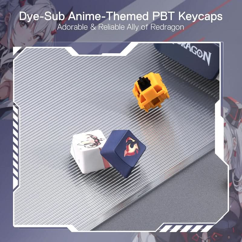 Redragon Eisa Pro K686 Pro Anime Theme Mechanical Keyboard