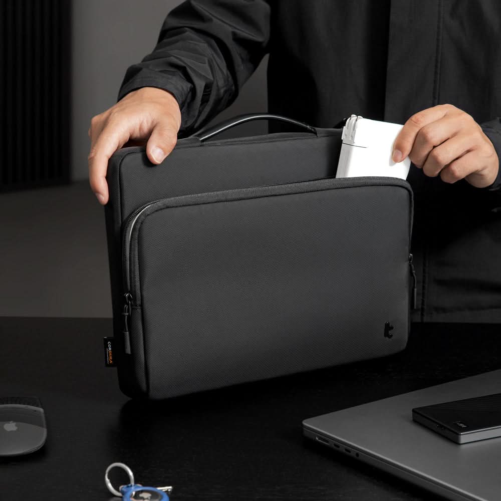 DEFENDER-A14 PREMIUM LAPTOP BRIEFCASE 13.5-14 INCH-BLACK