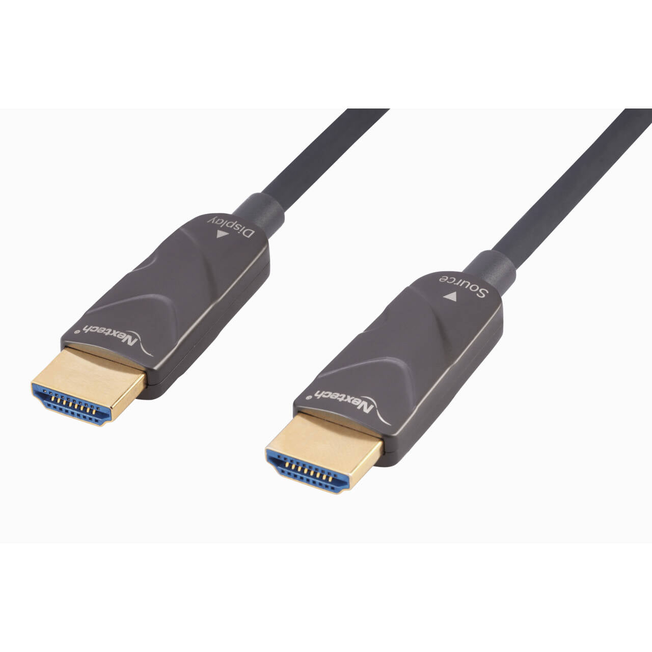 Nextech HDMI 2.0 Active Optical Cable 4K @60Hz, Supports 18Gbps Bandwidth, HDR, 3D connectivity over HDMI, ARC, Compatible with TV, Gaming Console, Laptop, PC, Projector and more (40Meter, Spruce Grey)