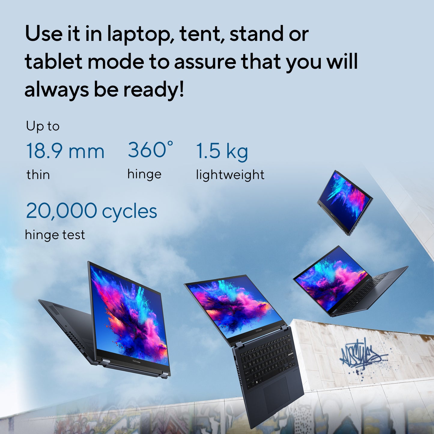ASUS Vivobook S14 Flip, 2-in-1 Laptops,Intel Core i5-13420H (16GB/512GB/Intel UHD Graphics/14.0 inch WUXGA Tch/Windows 11 Home/Office Home 2024 + M365 Basic (1 Year Validity)*) TP3402VAO-LZ619WS