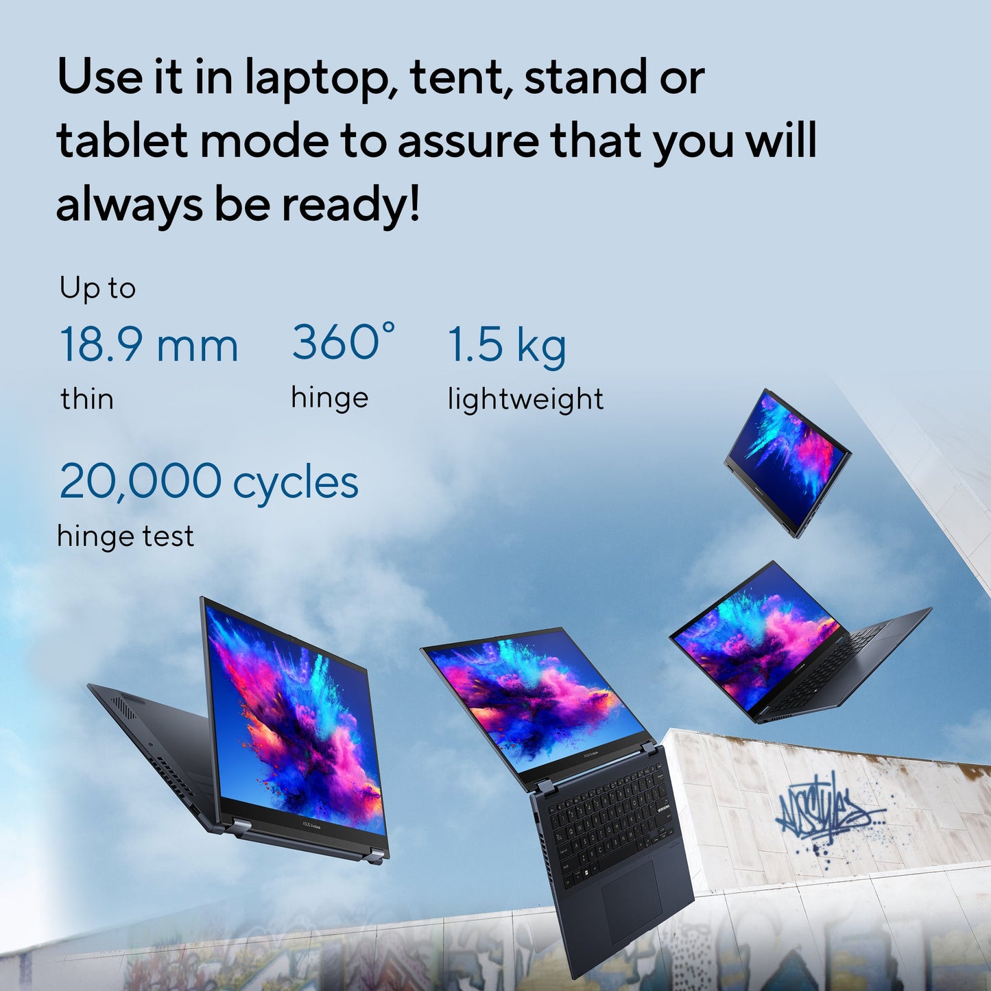 ASUS VIVOBOOK S14 FLIP, 2-IN-1 LAPTOPS,INTEL CORE I5-13420H (16GB/512GB/INTEL UHD GRAPHICS/14.0 INCH WUXGA TCH/WINDOWS 11 HOME/OFFICE HOME 2024 + M365 BASIC (1 YEAR VALIDITY)*) TP3402VAO-LZ619WS
