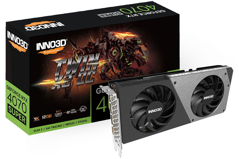 INNO3D RTX 4070 SUPER TWIN X2 OC 12GB GRAPHICS CARD