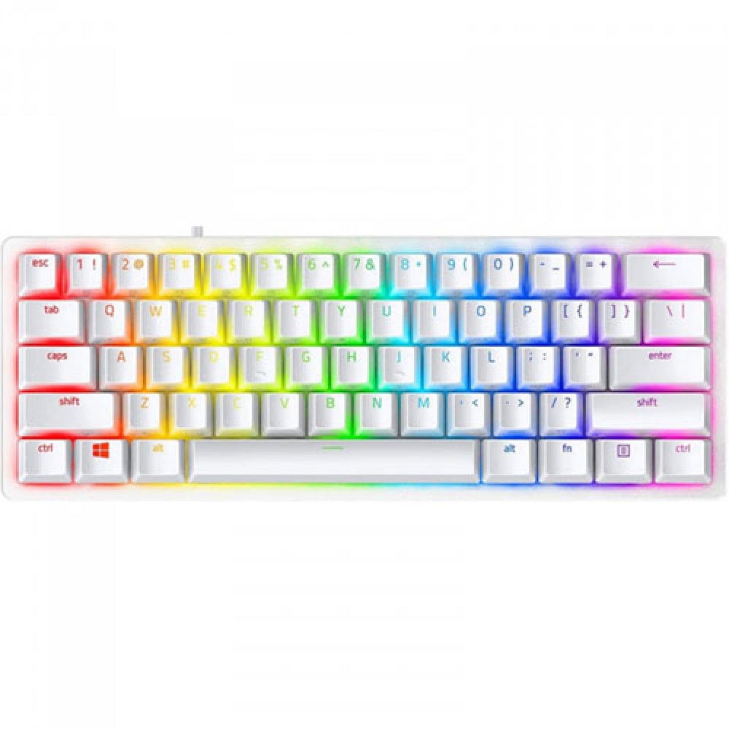 RAZER HUNTSMAN V3 PRO MINI - 60% ANALOG OPTICAL ESPORTS KEYBOARD - WHITE EDITION - US LAYOUT WORLD PACKAGING