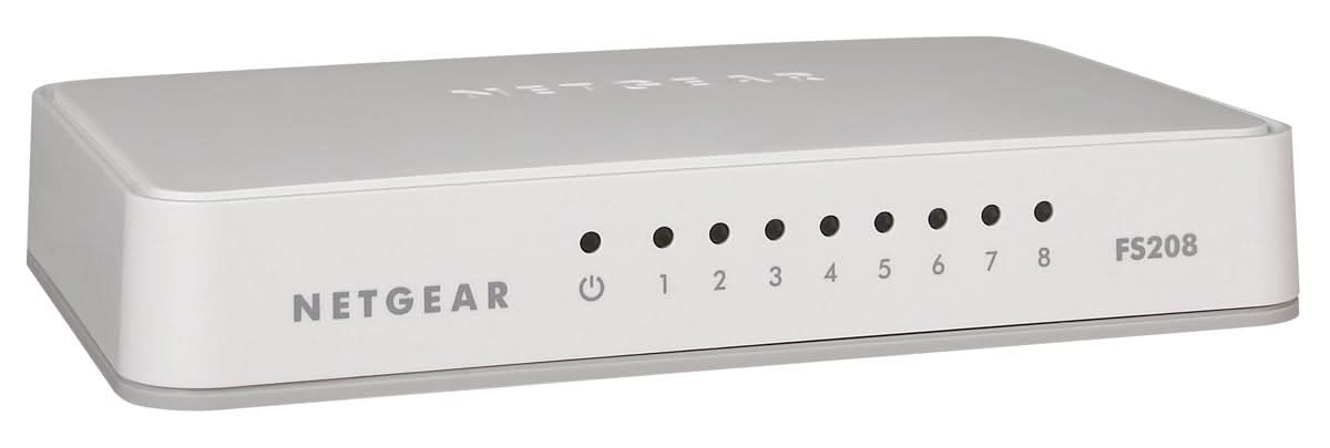 NETGEAR FS208 8 PORT ETHERNET SWITCH (WHITE)