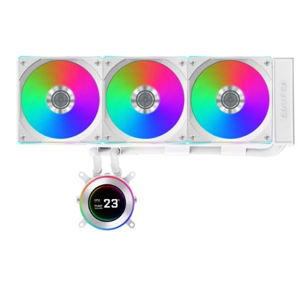 LIAN LI HYDROSHIFT II LCD-C 360CL WHITE RGB CPU LIQUID COOLER (G89.GHS2LCD36RW.IN)