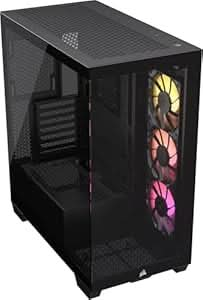 CORSAIR 3500X RGB TEMPERED GLASS MID-TOWER, BLACK