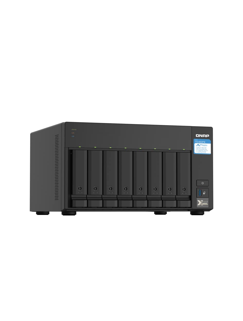 QNAP TS-832PX-4G 8 BAY QUAD-CORE