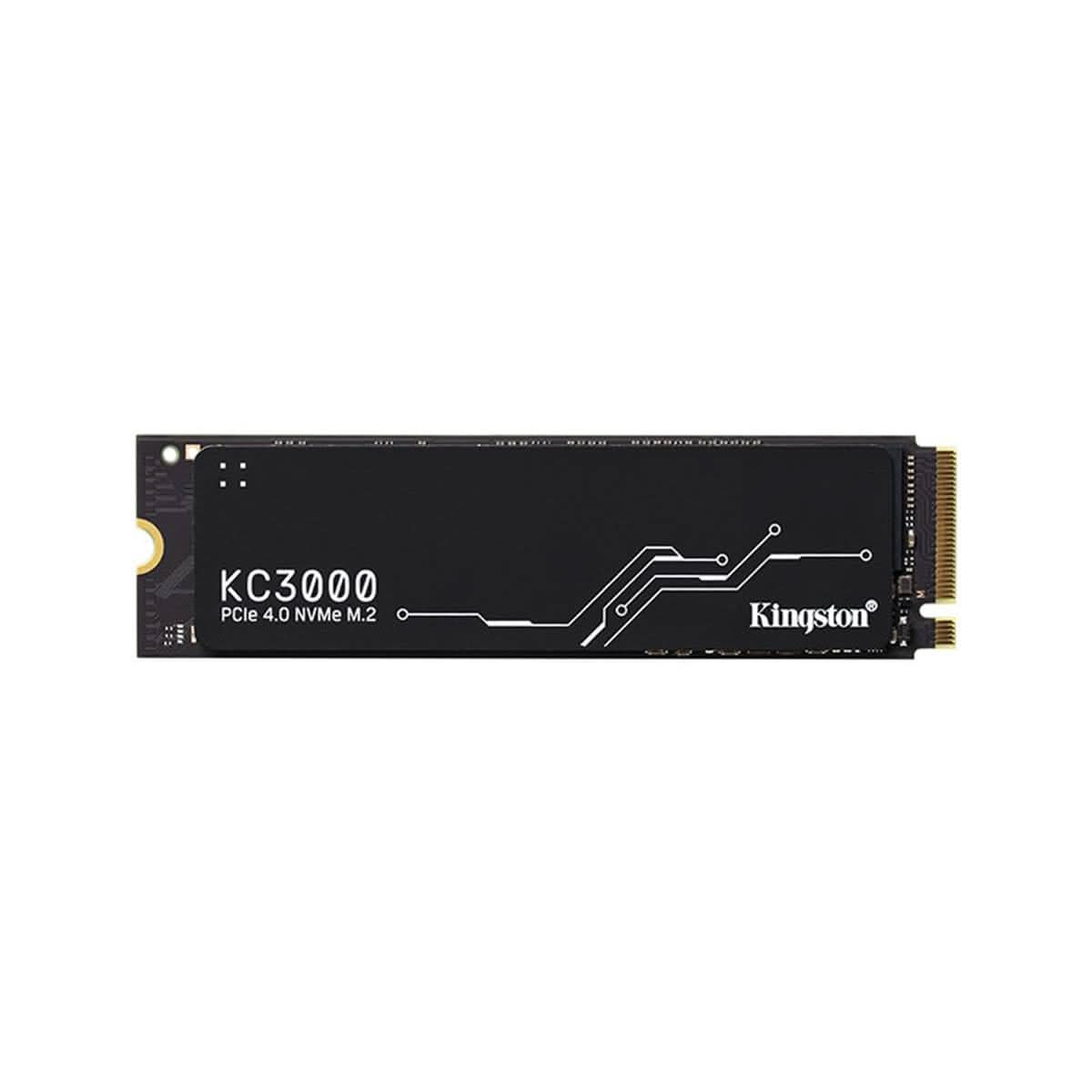 KINGSTON KC3000 PCIE 4.0 NVME M.2 SSD - HIGH-PERFORMANCE STORAGE FOR DESKTOP AND LAPTOP PCS -SKC3000S/512G, 7,000MB/S READ, 3,900MB/S WRITE, BLACK
