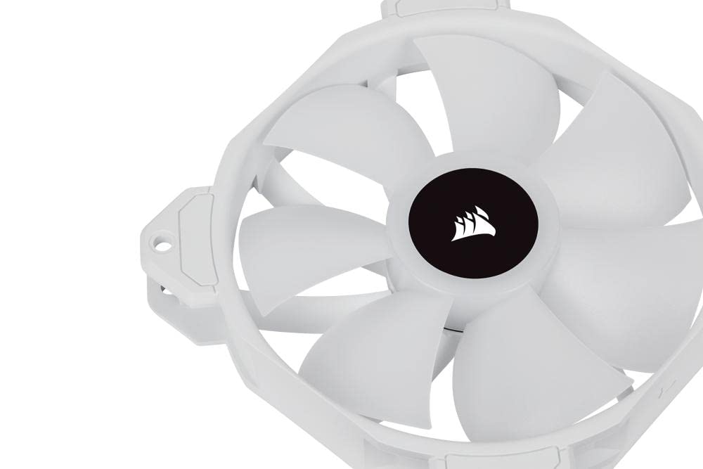 CORSAIR SP SERIES SP120 RGB ELITE 120MM RGB LED FAN WITH AIRGUIDE SINGLE PACK - WHITE