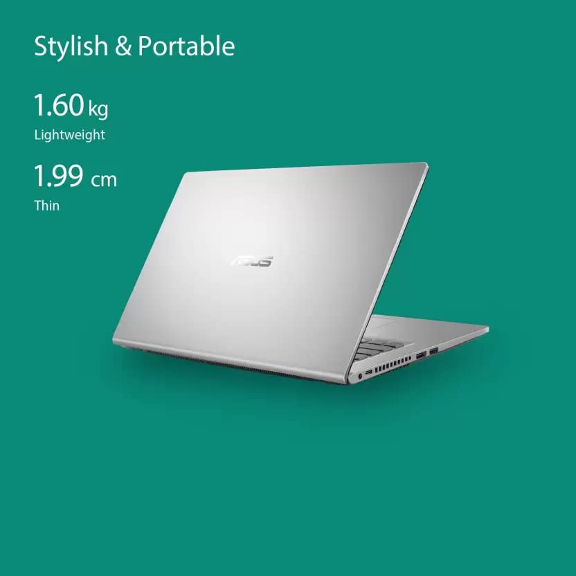 ASUS VIVOBOOK 14 (2022) RYZEN 5 QUAD CORE AMD R5-3500U - (8 GB/512 GB SSD/WINDOWS 11 HOME) M415DA-EB712WS THIN AND LIGHT LAPTOP (14 INCH, TRANSPARENT SILVER, 1.60 KG, WITH MS OFFICE)