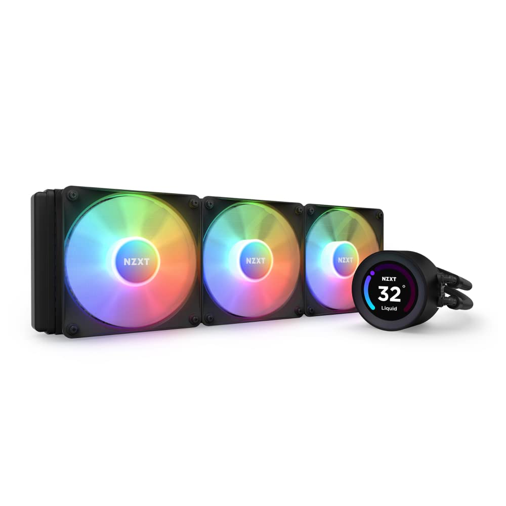 NZXT KRAKEN ELITE 360 RGB CPU LIQUID COOLER WITH LCD DISPLAY (BLACK)-RL-KR36E-B1