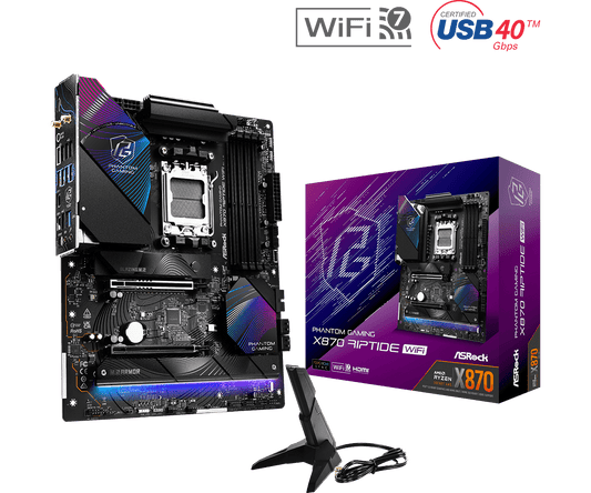 ASROCK PHANTOM GAMING X870 RIPTIDE WIFI MOTHERBOARD