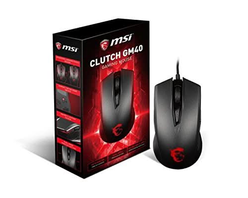 MSI Clutch GM40 Wired Gaming Mouse - Black