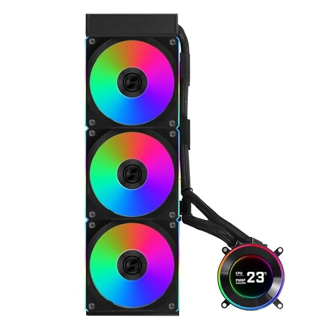 LIAN LI HYDROSHIFT II LCD-C 360CL BLACK RGB CPU LIQUID COOLER (G89.GHS