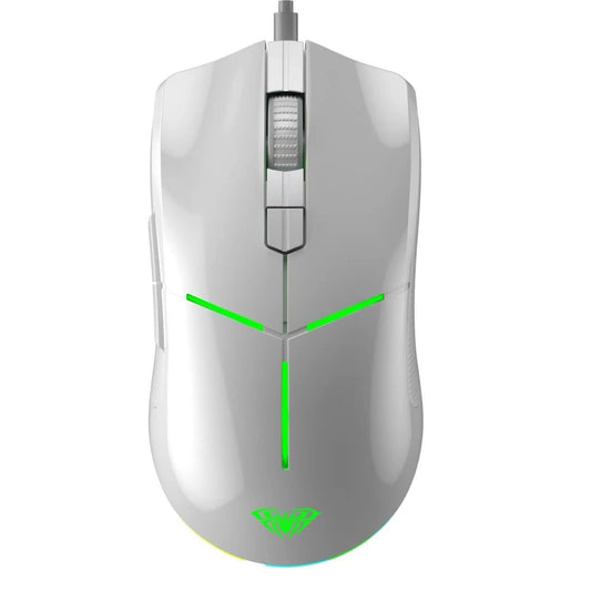 AULA F820 WIRED GAMING MOUSE WHITE