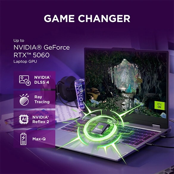 LENOVO LOQ, INTEL CORE I7 14TH GEN 14700HX, NVIDIA RTX 5060 8GB, 16GB RAM, 1TB SSD, 15.6"(39.6CM), 144HZ, WINDOWS 11, OFFICE 2024, GREY, 2.4KG, 83JE00U5IN