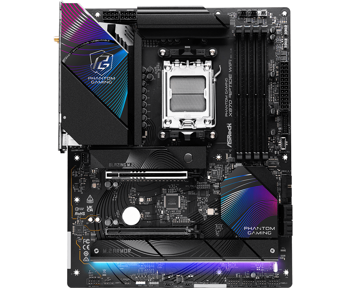 ASROCK PHANTOM GAMING X870 RIPTIDE WIFI MOTHERBOARD