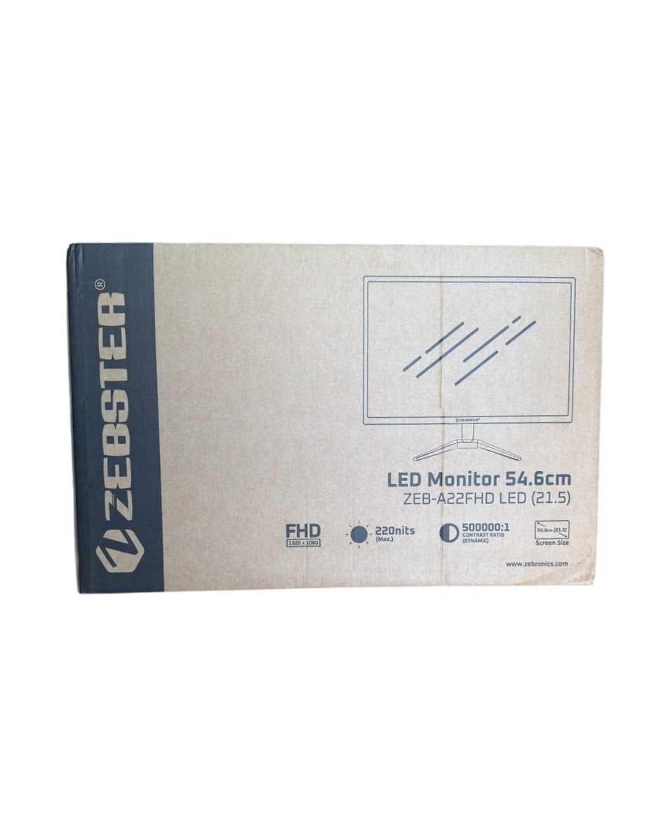 ZEBSTER A22FHD LED (21.5 INCH) (54.61 CM) LED 1920X1080 PIXELS FHD RESOLUTION MONITOR